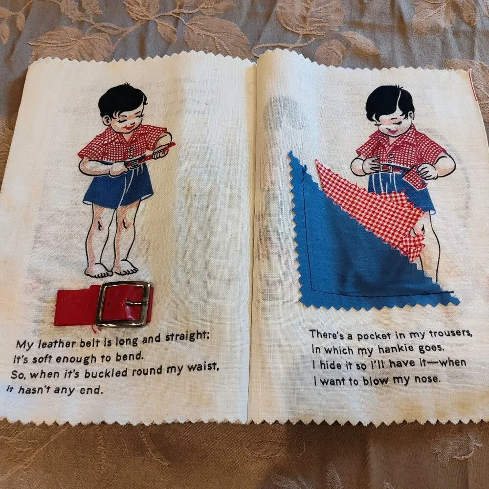 Vintage 1950s All by Himself Cloth Book by Kay Clark, Used - Picture 3 of 6